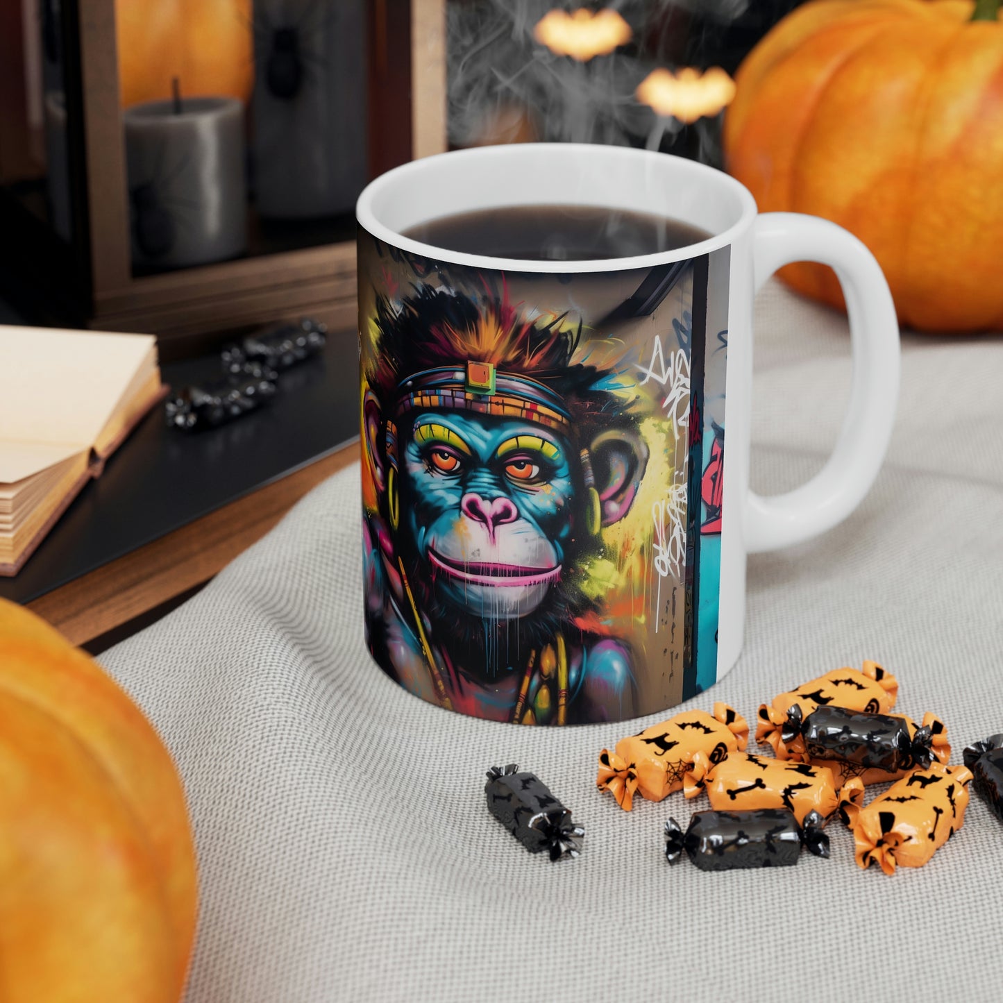 Graffity Monkey- Ceramic Mug 11oz