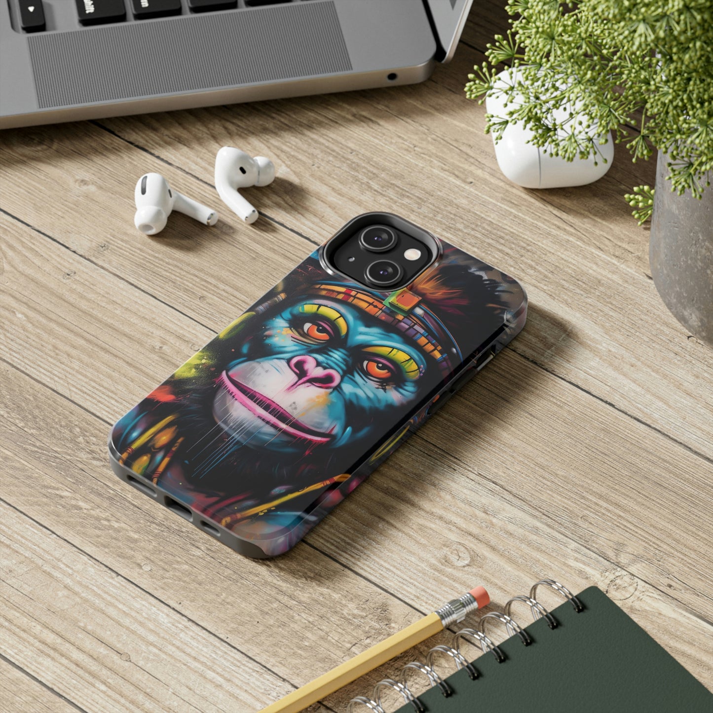 Graffiti Monkey- Tough Phone Case