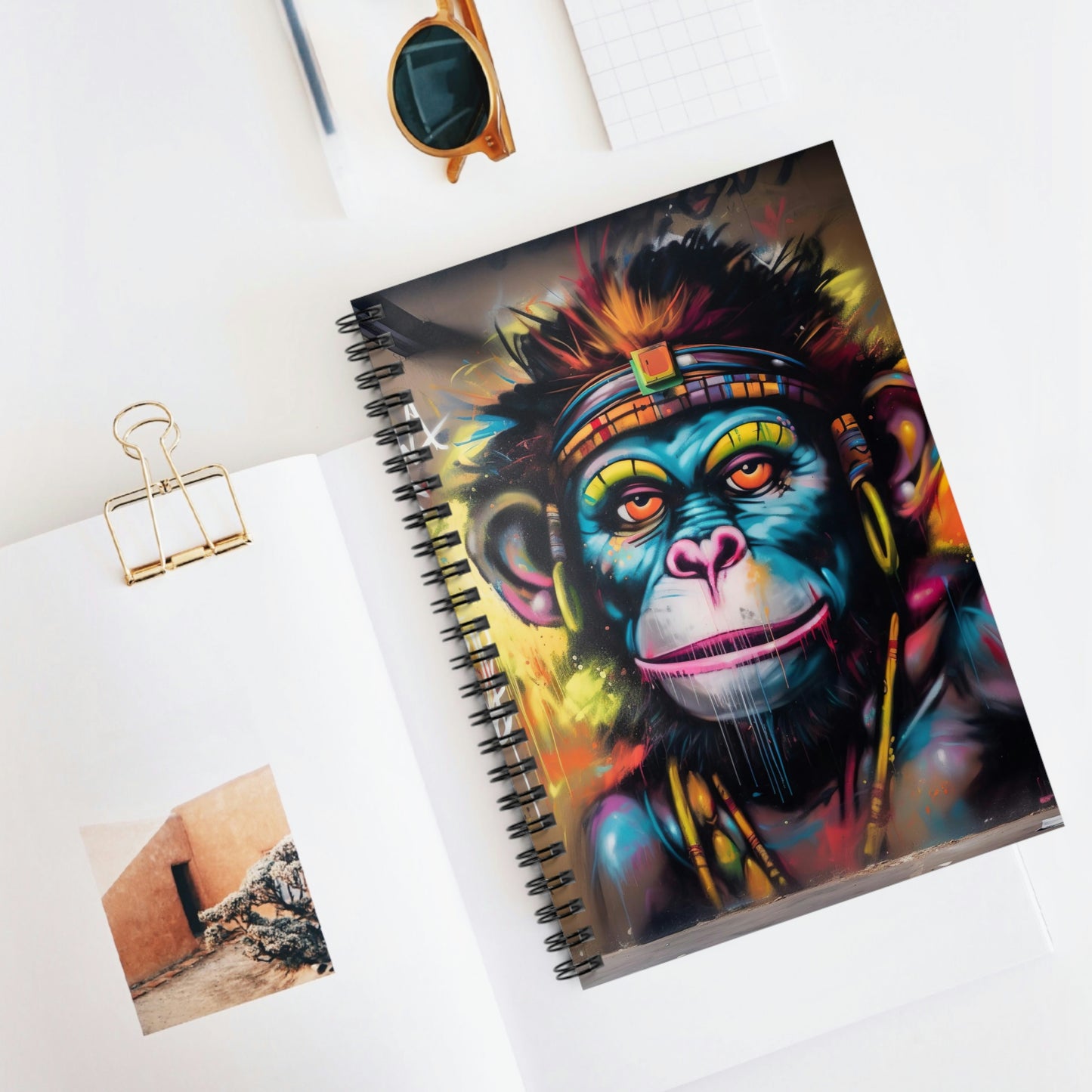 Graffiti Monkey- Spiral Notebook