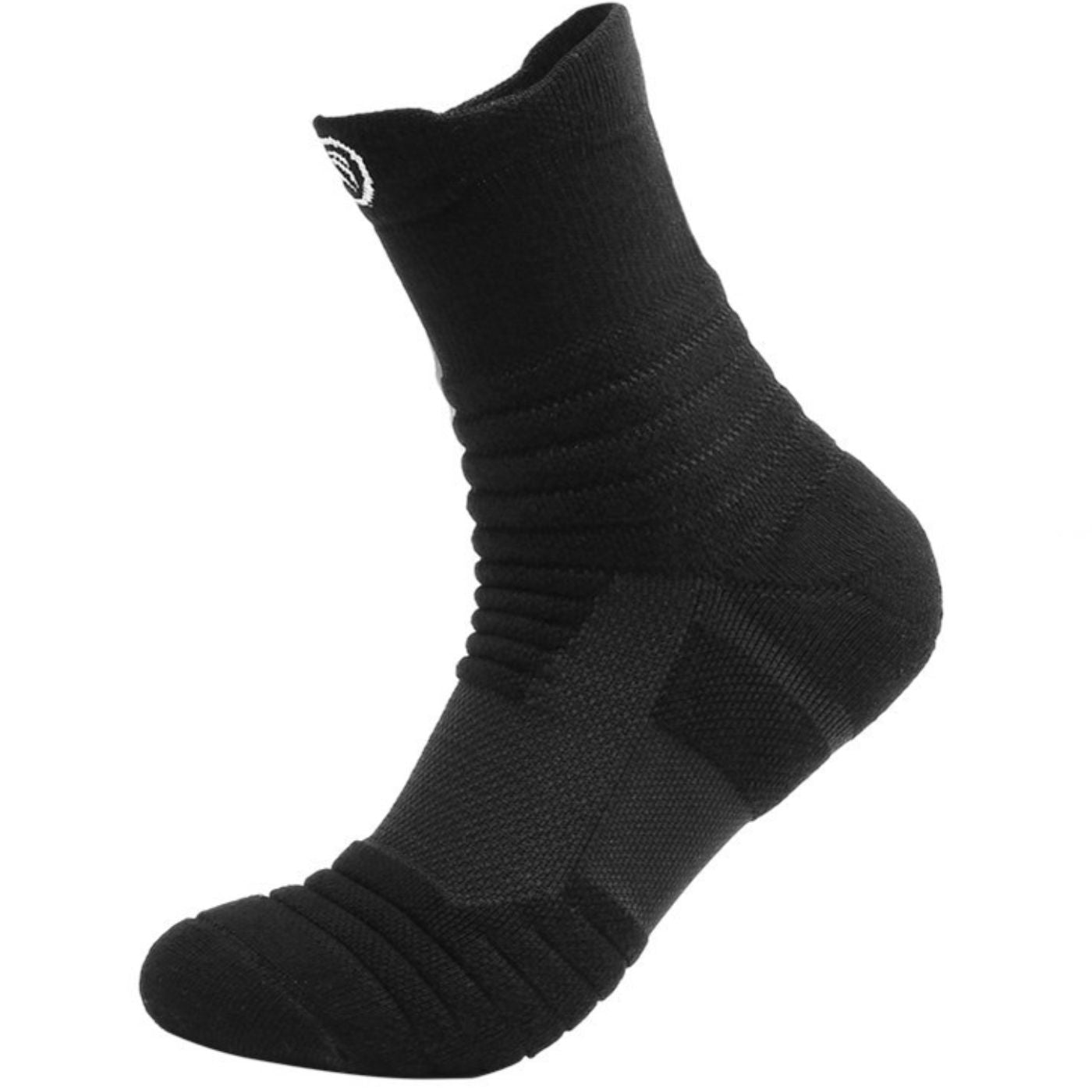 mid length black adventure socks