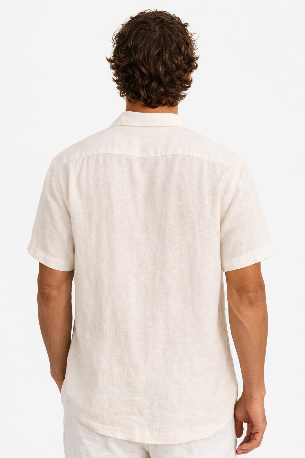 Men's Linen Blend Camp Shirt – Coconut Buttons