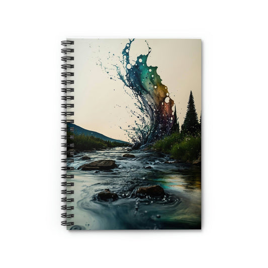 Water in Water Colour- Spiral Notebook
