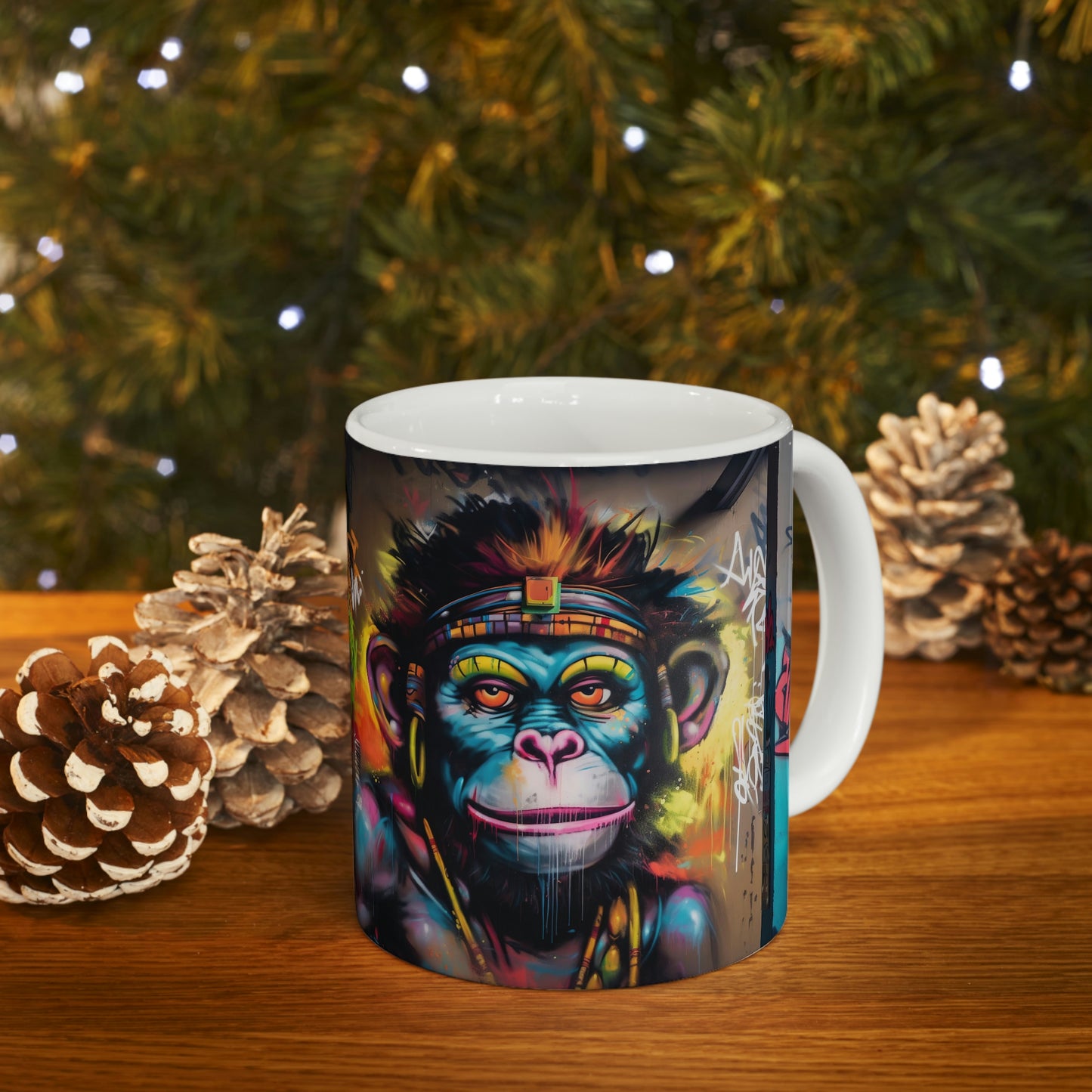 Graffity Monkey- Ceramic Mug 11oz