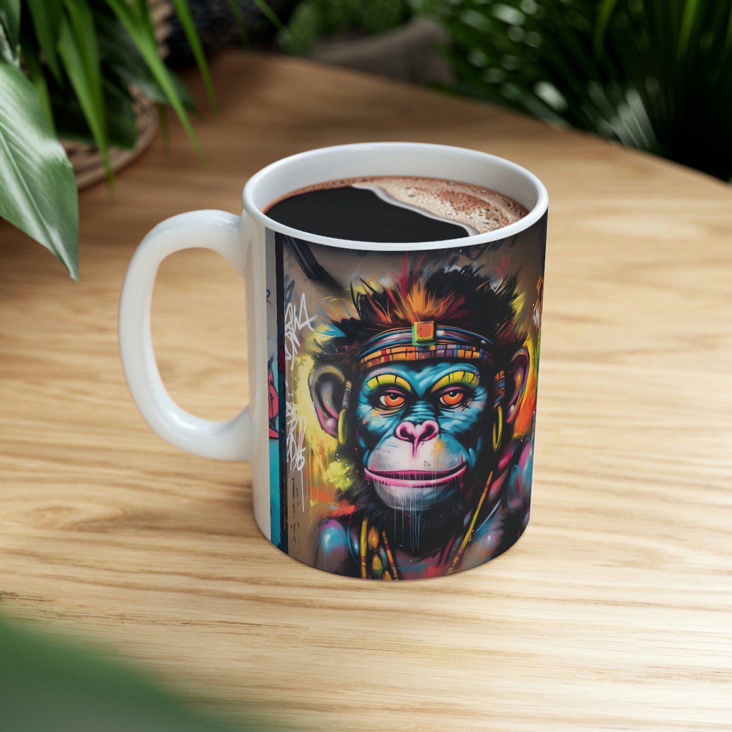 Graffity Monkey- Ceramic Mug 11oz
